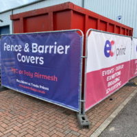 PVC Mesh heras fence temporary banner designs for building sites