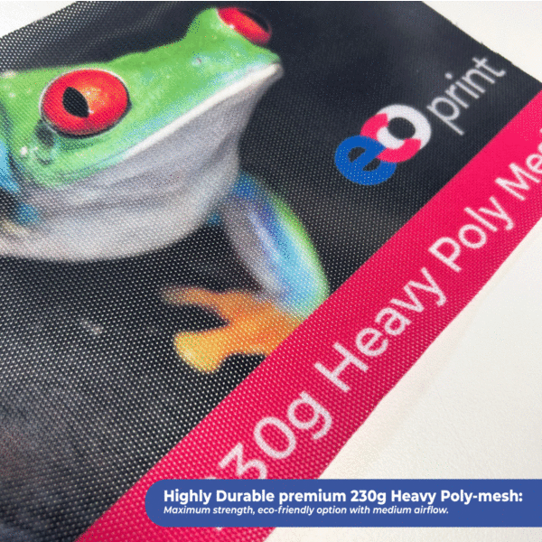 230g heavy mesh material sample close-up